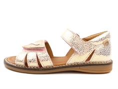 Arauto RAP sandal whisper gold with leaf